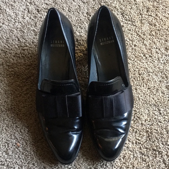 stuart weitzman black loafers